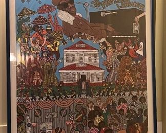 Vintage Mardi Gras Poster, Framed