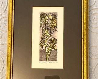 Color Etching, Framed