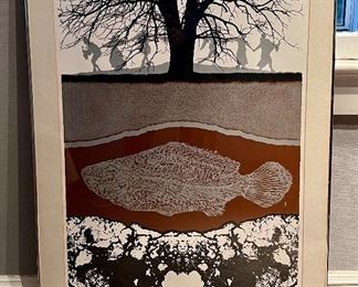 Paleontologists Dream Serigraph, Signed