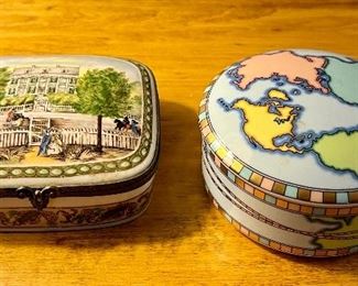 Trinket Boxes - the one on right is Tiffany