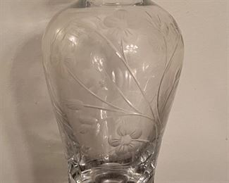 Lenox Crystal Plum Blossom Vase
