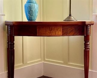 Antique Card Table with Inlay