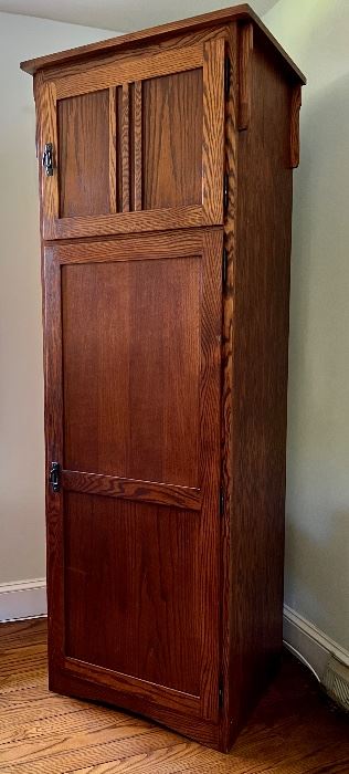 Tall Oak Style Cabinet/Pantry