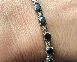 Vintage Sterling silver and sapphire 