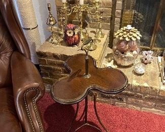 Brass, unusual side table