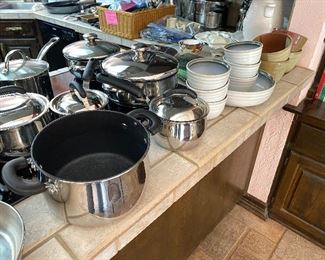 Lots of very nice pots and pans