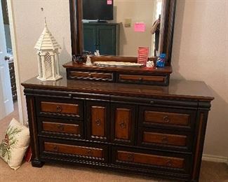 New dresser with mirror and matching nightstand