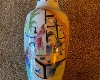 Egg shell porcelain beautiful Asian vase