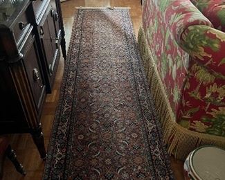 Hand knotted runner 