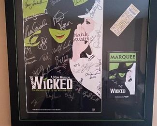 Picture signed by cast framed.