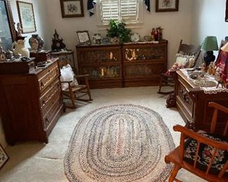 Over view of upstairs bedroom seating area.
