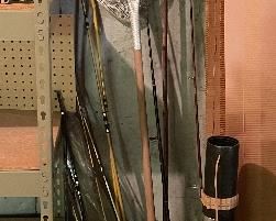 Fishing poles, nets...