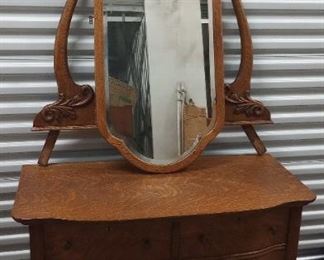 Vintage Vanity Dresser with Mirror Nice