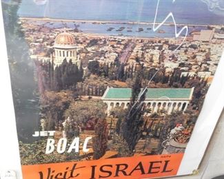 Vintage Israel travel poster