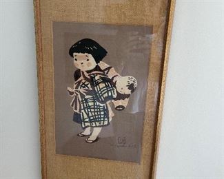 Japanese wood block print Koshiro Onchi 1947