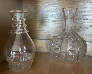 glass decanters - crystal 