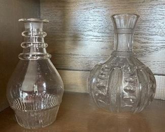 glass decanters - crystal