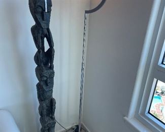 (Lamp is sold) African sculpture  orig price $500