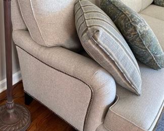 BERNHARDT Sofa with Stud Trim