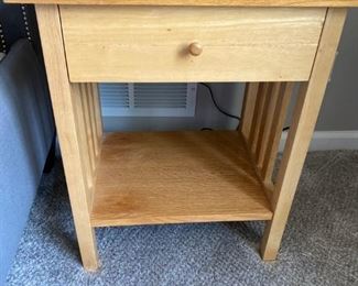Pair of Oak Night Tables