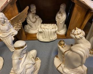 Large Ceramic Nativity Set