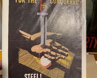 1940 War propaganda poster by EDWARD McKNIGHT KAUFFER (1890-1954) American artist. 