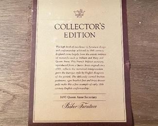 1695 Queen Anne Secretary by Baker