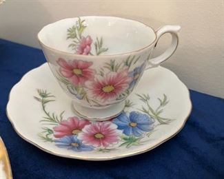 Royal Albert Cosmos Teacup and Saucer, October