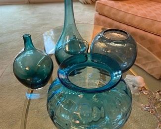Blue Glass Decor
