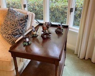 Baker Side Table, Bird Figures