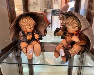Vintage Hummel Umbrella Boy and Girl