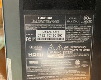 Toshiba TV, March 2012