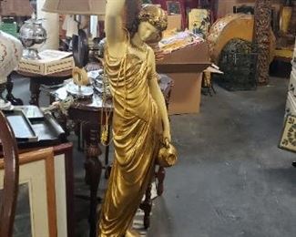6' Tall European Lady Lamp with Shade WAS $995 NOW $695