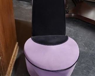 39"H Purple & Black Stiletto Shoe Chair Was $250 Now $195