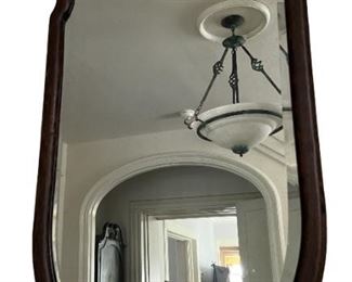 Art Deco Shield Form Beveled Mirror