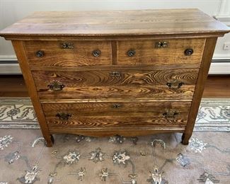 Beautiful Antique Tiger Oak Dresser