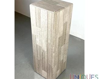 Lot 53 Tessellated Marble Pedestal Stand