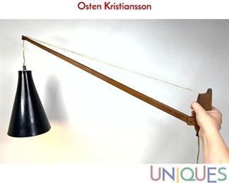 Lot 163 Luxus Sweden Wall Mount Lamp by Uno and Osten Kristiansson