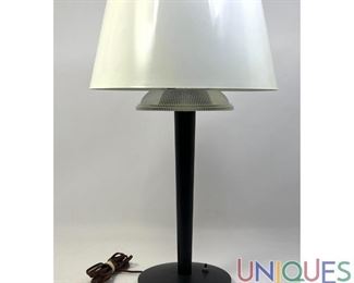 Lot 316 Modernist Plastic Shade Table Lamp. Diffuser.