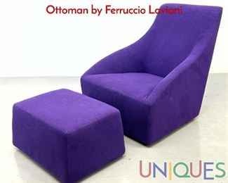 Lot 499 Molteri and C Doda Lounge Chair and Ottoman by Ferruccio Laviani