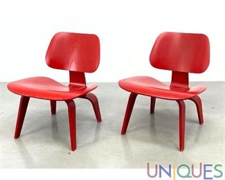 Lot 500 Eames LCW Herman Miller marked