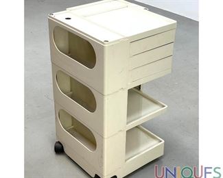 Lot 539 Joe Colombo White Plastic Boby Trolley Cart
