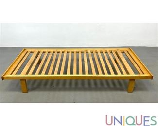 Lot 571 ALVAR AALTO Platform Bed. Unmarked.