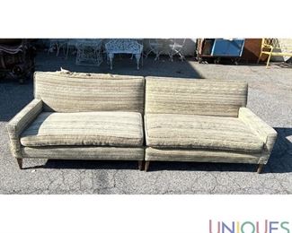 Lot 593 Paul McCobb 2 pc sectional Sofa Couch.