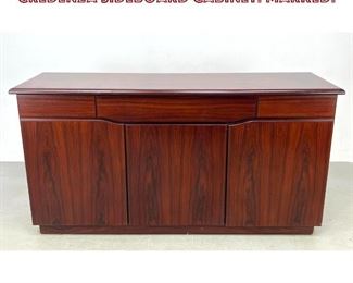 Lot 618 SKOVBY Danish Modern Rosewood Credenza Sideboard Cabinet. Marked.