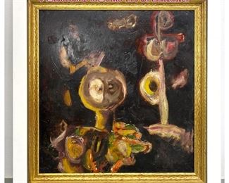 Lot 641 1970 German NeoExpressionist painting Dated 1970. Berlin. 