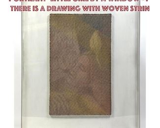 Lot 659 JOHN FORD 1976 String Art Portrait. Little Girl by a Window 1 There is a drawing with woven strin