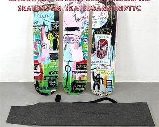 Lot 744 Set 3 JeanMichel Basquiat Limited edition Skateboard Deck Boards. The Skateroom. Skateboard Triptyc