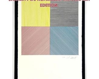 Lot 781 SOL LEWITT Lithograph print. Signed. 1150 numbered. T.W. Fine Art edition. 