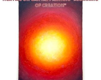 Lot 804 Yogi Satchitanand Rajah K. 1974 Acrylic on Canvas Painting Beginning of Creation 